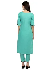 RIMS16 Women's Foil Printed Cotton Blend Kurti with Pant-thumb4