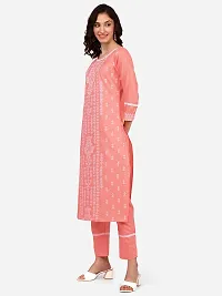 RIMS16 Women's Block Print Cotton Blend Kurta Pant Set-thumb3