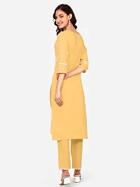 RIMS16 Women's Block Printed Cotton Blend Kurta Pant Set-thumb4