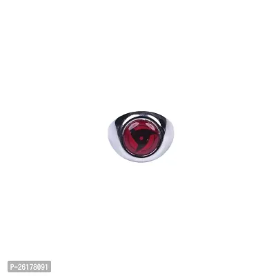 Offo Anime Ring | Stylish and Durable Desgin Ring for anime fans| Ideal for men and women (Itachi's Mangekyou Sharingan Ring)