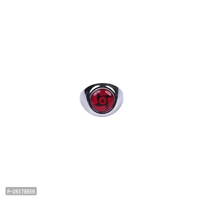 Offo Anime Ring | Stylish and Durable Desgin Ring for anime fans| Ideal for men and women (Shisui's Mangekyou Sharingan Ring)