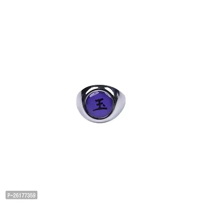 Offo Anime Ring | Stylish and Durable Desgin Ring for anime fans| Ideal for men and women (Akatsuki Sasori Ring)-thumb0