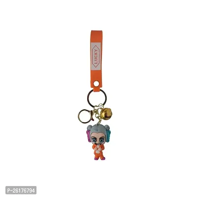 Offo?|| Comic Series : Harley Keychain Soft Rubber 3D Designer Superhero Toy Keychain keyring for Bike  Car-thumb0