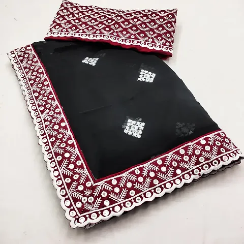 Georgette Sarees With Blouse Piece