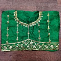 Stylish Art Silk Saree with Blouse For Women-thumb1