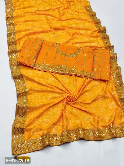 Stylish Art Silk Saree with Blouse For Women