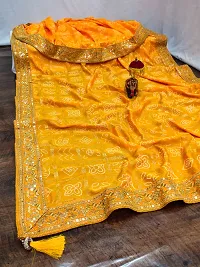 Stylish Art Silk Saree with Blouse For Women-thumb1