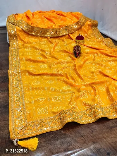 Stylish Art Silk Saree with Blouse For Women-thumb2