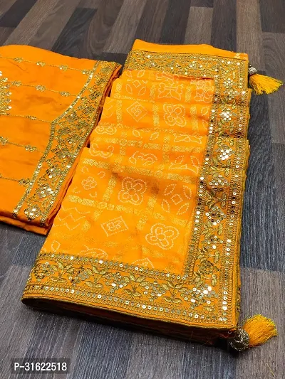 Stylish Art Silk Saree with Blouse For Women-thumb3