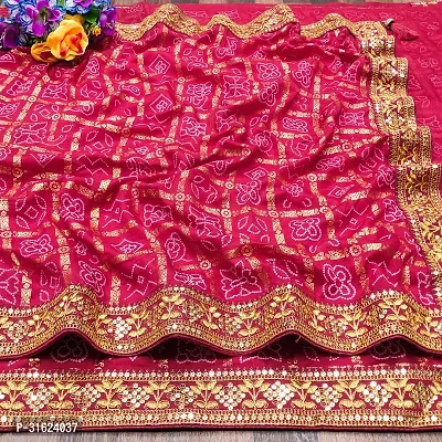 Stylish Art Silk Saree with Blouse For Women