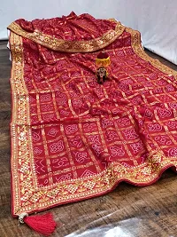 Stylish Art Silk Saree with Blouse For Women-thumb1