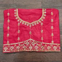 Stylish Art Silk Saree with Blouse For Women-thumb1