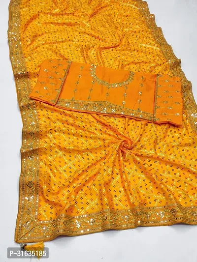 Stylish Art Silk Saree with Blouse For Women