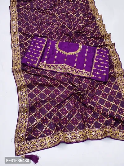 Stylish Art Silk Saree with Blouse For Women