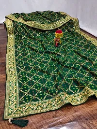 Stylish Art Silk Saree with Blouse For Women-thumb1