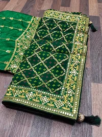 Stylish Art Silk Saree with Blouse For Women-thumb3