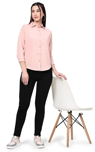 Elegant Solid Shirt For Women