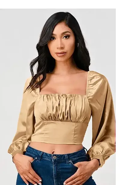 Elegant Satin Top For Women