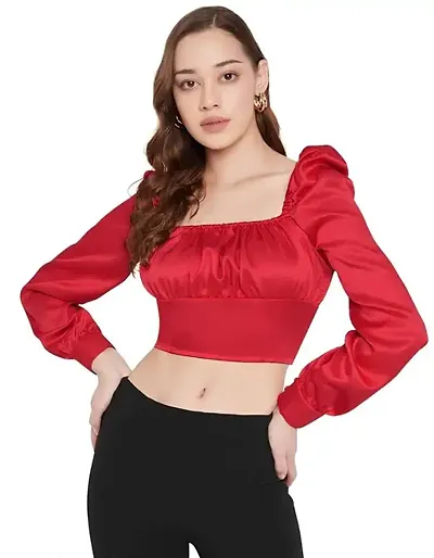 Elegant Satin Top For Women