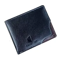 Wallet for Men / Money Purse Genuine Leather Black Colour RFID Blocking-thumb1