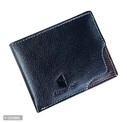 Wallet for Men / Money Purse Genuine Leather Black Colour RFID Blocking-thumb2