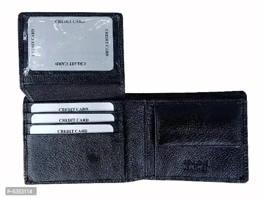 Wallet for Men / Money Purse Genuine Leather Black-thumb2