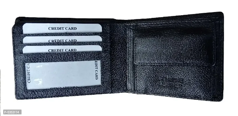 Wallet for Men / Money Purse Genuine Leather Black-thumb3
