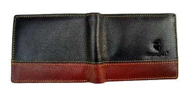Money iin Men's Wallet / Money Purse Genuine Leather with 8 Card Slots Branded Stylish New Black and Brown-thumb4