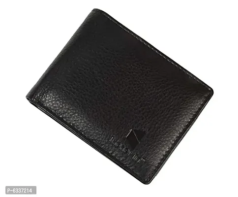 Wallet for Men / M Branded Stylish 4 Card Slots Black Colour-thumb0