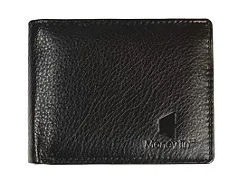 Wallet for Men / M Branded Stylish 4 Card Slots Black Colour-thumb1