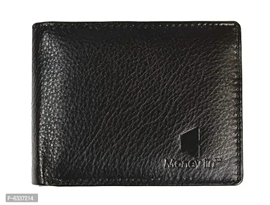 Wallet for Men / M Branded Stylish 4 Card Slots Black Colour-thumb2
