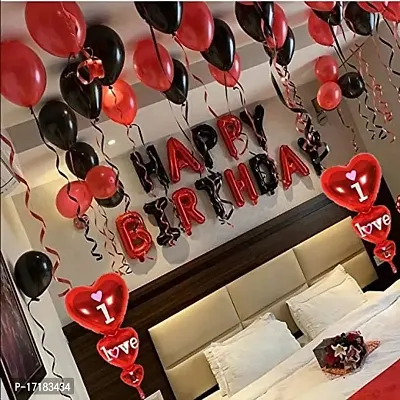 Aryan Balloon Happy Birthday Decoration Items, Curtain Photo Booth Props/Birth Day. decerations/Decorations Items for Room/Balloons for Decoration