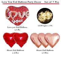 ARYAN BALLOON I Love You and Heart Shape Foil Balloons Decoration Kit-thumb1