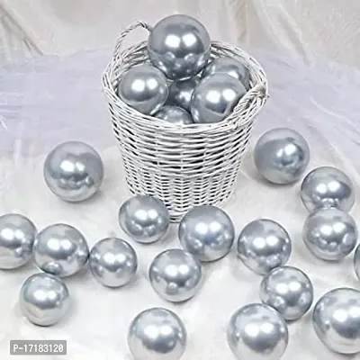 ARYAN BALLOON's 0 Inchs Shiny Latex Rubber Balloons for Theme Party Supplies Decorations Birthday Christmas Xmas Wedding Anniversary Baby Shower Or any other Occasion Pack Of 51 Pcs (Silver)-thumb4