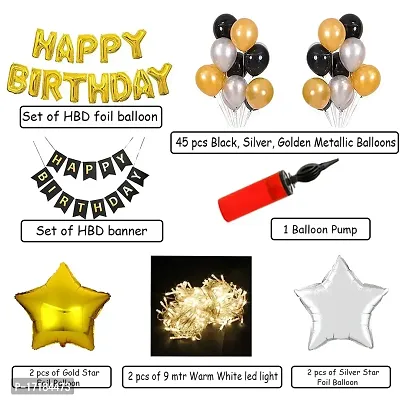 ARYAN BALLOON Happy Birthday Decoration Item Birth day deceration/Decorations Items for Room/Balloons for Decoration-thumb2