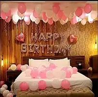 ARYAN BALLOON's Birthday Celebration Decoration Combos 1 Rose Gold Happy Birthday alphabet-thumb1