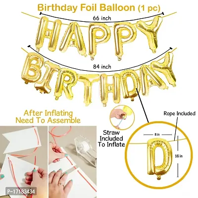 Aryan Balloon Happy Birthday Decoration Items, Curtain Photo Booth Props/Birth Day. decerations/Decorations Items for Room/Balloons for Decoration-thumb5