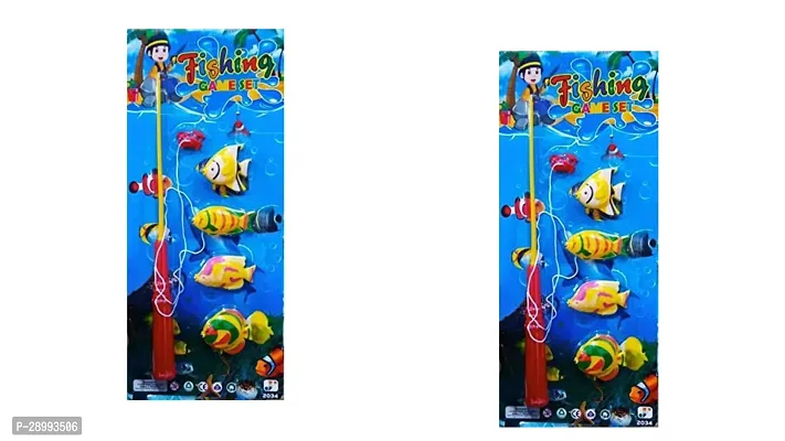 Fishing Game Series Toy for Kids with 1 Fishing Rod and Colorful Fishes