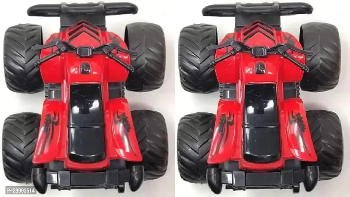 Friction Big Motor Vehicle Bike Car Toy Set for Kids || ABS Plastic Bike Car Toy Set for Boys Best Rakhi, Diwali, Birthday Gift for Boys (Red, Pack of: 1)-thumb0