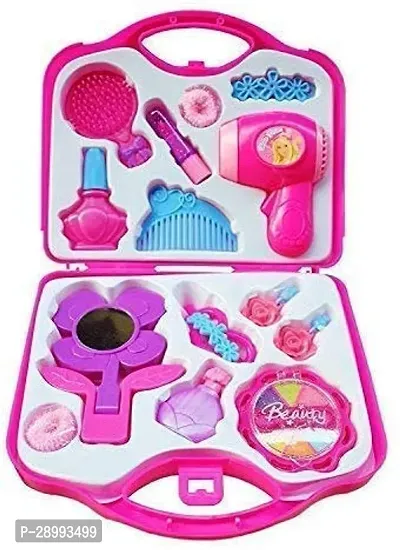 Make-Up Cosmetic Kit | Beauty Suitcase Pretend Play Toy Set - Pink