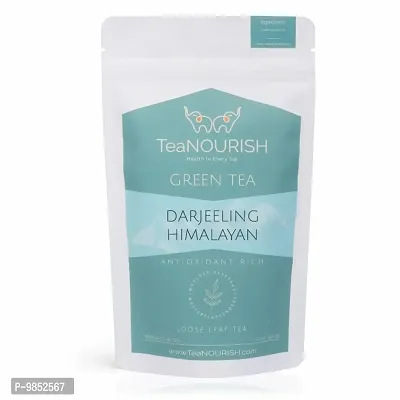 TeaNOURISH Himalayan Green Tea | Pure Loose Leaf Tea | Powerful Antioxidants | Stress Buster | 100% NATURAL INGREDIENTS  - (100gms Pack)
