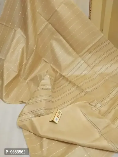 Beautiful Chanderi Silk Saree with Blouse piece-thumb0