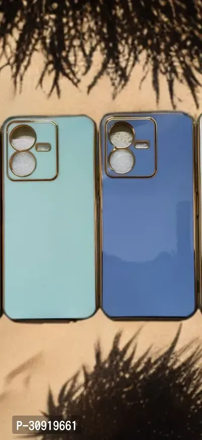 Designer Multicoloured Plastic Back Cover Compatible With Vivo Y22 Phones Pack Of 2