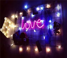 Awestuffs Love Neon LED Light Sign for Room Decoration Accessory, Table Decoration, Gifts, Night Light (USB) (Pink, Pack of 1)-thumb2