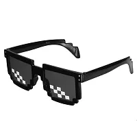 Awestuffs Deal With It Thug Life Sunglasses for Women Men (Rimless, Black) Pack of 1-thumb1