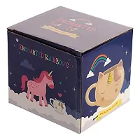 Awestuffs Ceramic Unicorn 3D Tea Coffee Mug with Golden Horn (Pink)-thumb3