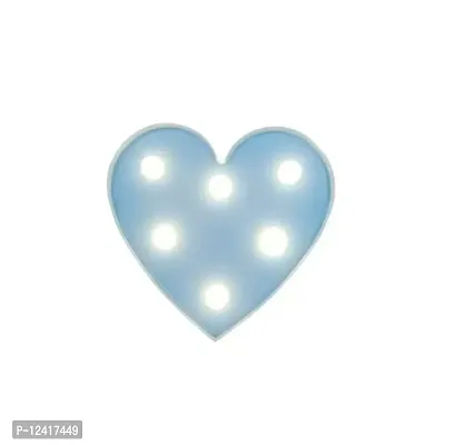Awestuffs Decorative Marquee Light Lamp Wall Decor Night Light for Christmas, Birthday Party, Kids Room, Living Room Decor (Little Heart Blue)-thumb2