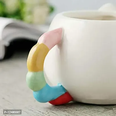 Awestuffs Ceramic Unicorn 3D Tea Coffee Mug (Unicorn with Rainbow Handle)-thumb4