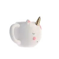 Awestuffs Ceramic Unicorn 3D Tea Coffee Mug (Unicorn with Golden Horn)-thumb2