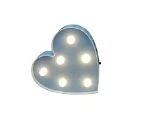 Awestuffs Decorative Marquee Light Lamp Wall Decor Night Light for Christmas, Birthday Party, Kids Room, Living Room Decor (Little Heart Blue)-thumb2